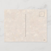 ハッピーサンクスギビング家族フォトニュートラエレガントル シーズンポストカード (裏面)