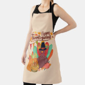 ハッピーサンクスギビング巡礼者トルコ エプロン (インサイチュ)