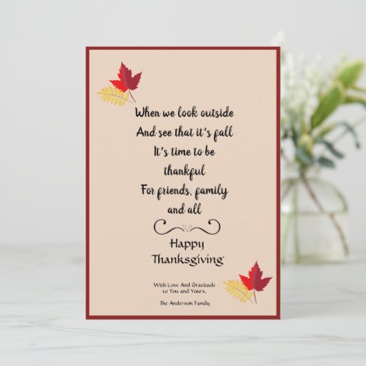 ハッピーサンクスギビング引用文カスタムフォトカード シーズンカード