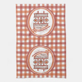 ハッピーサンクスギビング感謝&賛美レトロサイン キッチンタオル (縦)