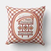 ハッピーサンクスギビング感謝&賛美レトロサイン クッション (正面)