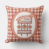 ハッピーサンクスギビング感謝&賛美レトロサイン クッション (正面)