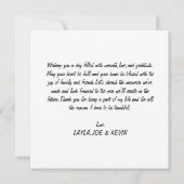 ハッピーサンクスギビング折り畳みホリデーカード、ありがとう サンキューカード (裏面)