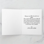 ハッピーサンクスギビング折り畳みホリデーカード、ありがとう サンキューカード (内部)