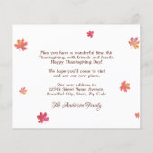 ハッピーサンクスギビング新しいアドレスホームカボチャ移動 (裏面)