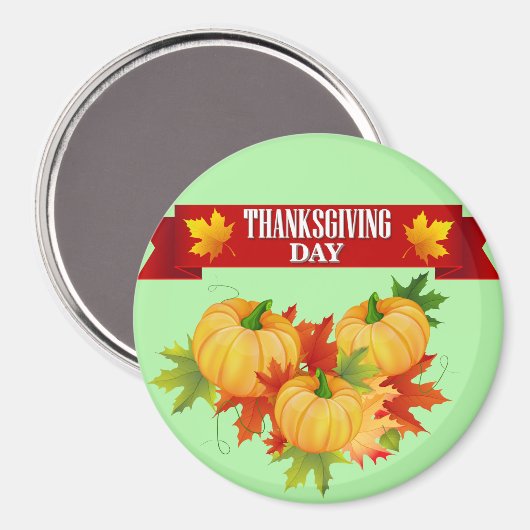 ハッピーサンクスギビング最高の マグネット (正面/裏面)