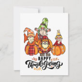 ハッピーサンクスギビング格言グリーティングカード シーズンカード (正面)