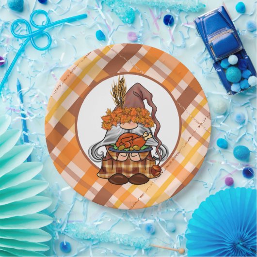 ハッピーサンクスギビング格言紙プレート ペーパープレート (パーティー)