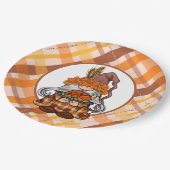 ハッピーサンクスギビング格言紙プレート ペーパープレート (アングル)