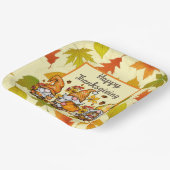 ハッピーサンクスギビング格言 ペーパープレート (傾斜あり)