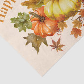 ハッピーサンクスギビング水彩カボチャ葉ンと 薄葉紙 (詳細)