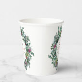 ハッピーサンクスギビング水彩秋リース 紙コップ (右)