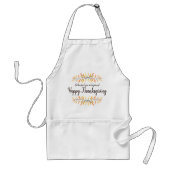 ハッピーサンクスギビング秋の色縁ど葉 スタンダードエプロン (正面)