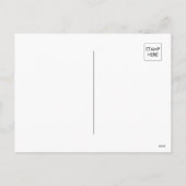 ハッピーサンクスギビング秋の葉リース シーズンポストカード (裏面)