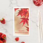 ハッピーサンクスギビング秋の赤カエデ葉ル (インサイチュ)