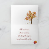 ハッピーサンクスギビング秋の道 シーズンカード (内部)