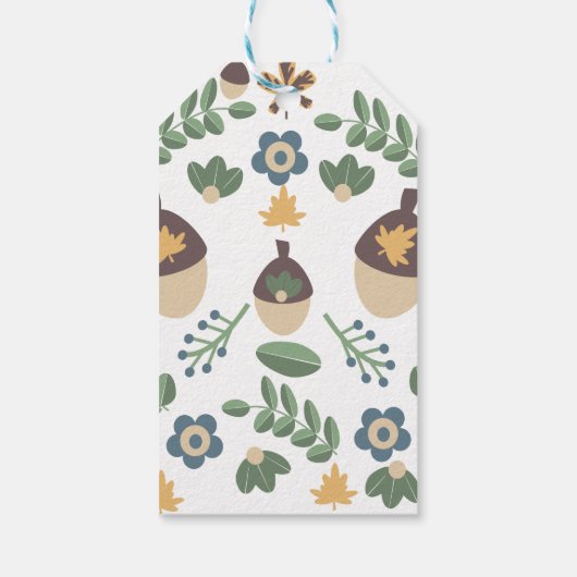 ハッピーサンクスギビング秋フォーク ギフトタグ (裏面)