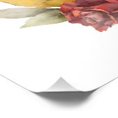 ハッピーサンクスギビング秋秋カボチャフローラ ポスター (コーナー)