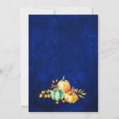 ハッピーサンクスギビング秋秋ハーベストお祝い 招待状 (裏面)