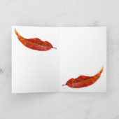 ハッピーサンクスギビング紅葉グリーティングカード シーズンカード (内部)