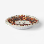 ハッピーサンクスギビング紅葉リース会社 ペーパーボウル (傾斜あり)