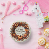 ハッピーサンクスギビング紅葉リース会社 ペーパーボウル (パーティー)