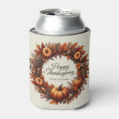 ハッピーサンクスギビング紅葉リース会社 缶クーラー (缶正面)