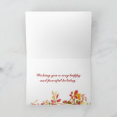 ハッピーサンクスギビング紅葉水彩 シーズンカード (内部)