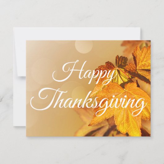 ハッピーサンクスギビング紅葉 シーズンカード (正面)