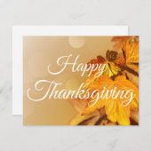 ハッピーサンクスギビング紅葉 シーズンカード (正面/裏面)