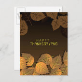 ハッピーサンクスギビング紅葉 シーズンポストカード (正面/裏面)