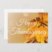 ハッピーサンクスギビング紅葉 シーズンポストカード (正面/裏面)