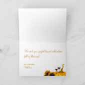 ハッピーサンクスギビング素朴な収穫サンクスギビング シーズンカード (内部)