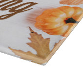 ハッピーサンクスギビング美しいカボチャカスタムン カッティングボード (角)