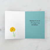 ハッピーサンクスギビング聖なる書物、 経典詩篇秋花 カード (内部)