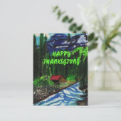 ハッピーサンクスギビング葉書 シーズンポストカード (スタンド正面)