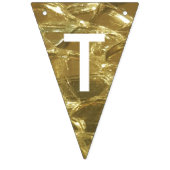 ハッピーサンクスギビング金ゴールドホワイトシャイニーグリッターパーティー バンティングフラッグ (第3の旗)