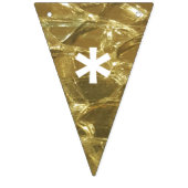 ハッピーサンクスギビング金ゴールドホワイトシャイニーグリッターパーティー バンティングフラッグ (第2の旗)