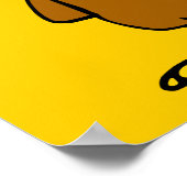 ハッピーサンクスギビング間抜けトルコ ポスター (角)