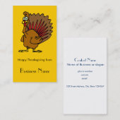 ハッピーサンクスギビング間抜けトルコ 名刺 (正面/裏面)