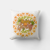 ハッピーサンクスギビング類型マンダラ装飾用クッション クッション (正面)
