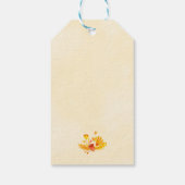 ハッピーサンクスギビング食べターキーのパンプキンパイ ギフトタグ (裏面)