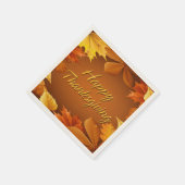 ハッピーサンクスギビング1 スタンダードカクテルナプキン (角)