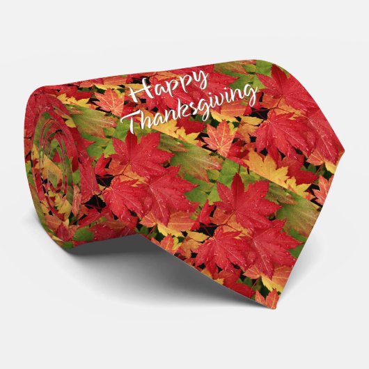 ハッピーサンクスギビング8タイ ネクタイ (ロール)