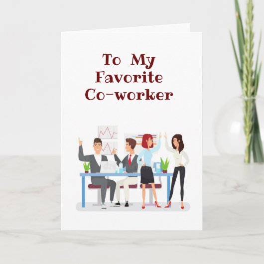 *ハッピーサンクスギビング* お気に入りの同僚のためのホリデーカード シーズンカード (正面)