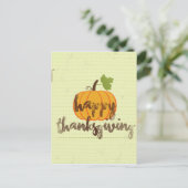 ハッピーサンクスギビング シーズンポストカード (スタンド正面)