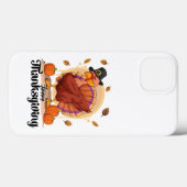 ハッピーサンクスギビング タイポグラフィ iPhone 13 ケース Case-Mate iPhoneケース (裏面 (横))