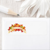 ハッピーサンクスギビング・デイ・グリーティング ラベル (インサイチュ)