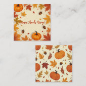ハッピーサンクスギビング ノートカード (正面/裏面)