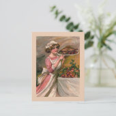 「ハッピーサンクスギビング」ヴィンテージはがき シーズンポストカード (スタンド正面)